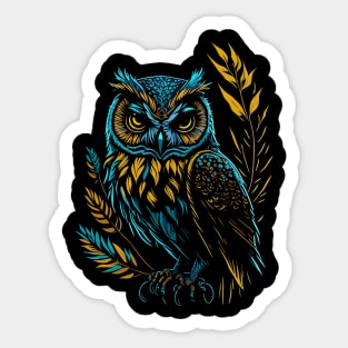 Colorful Owl Sticker